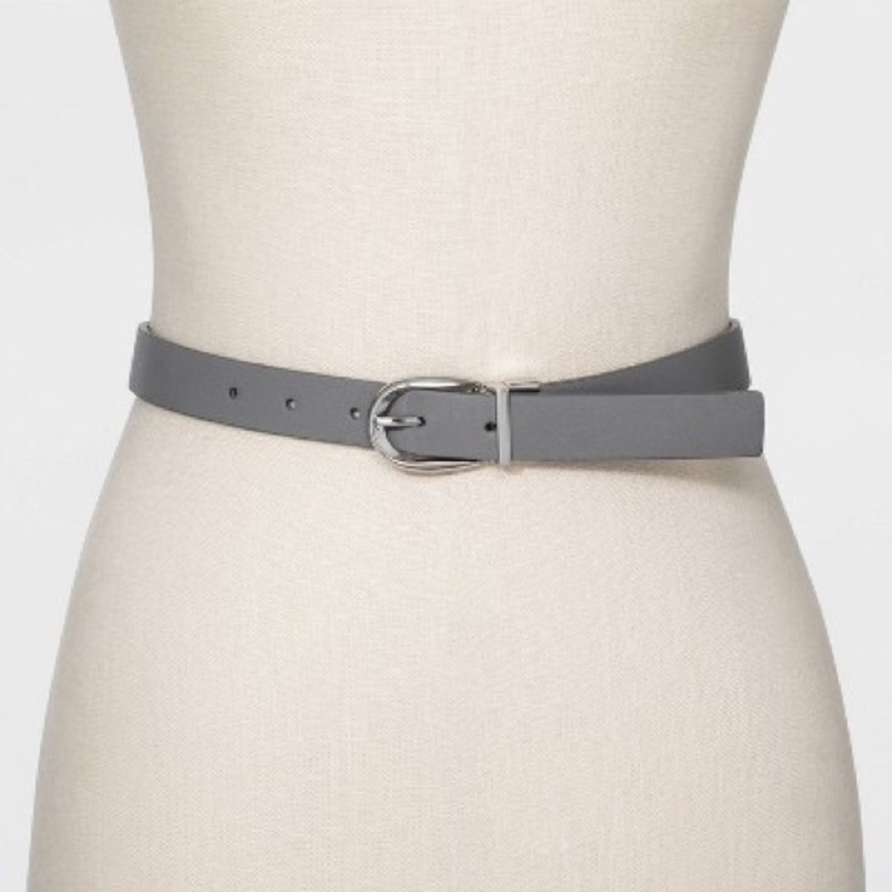 NWT Reversible black and grey belt